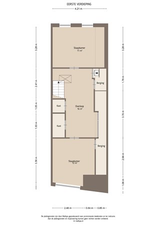 Floorplan - Vlietskant 21B, 4141 CK Leerdam